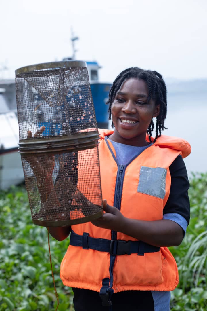 Rebecca Dushimimana, a dedicated Aquatic Biologist with a bachelor’s degree in Fisheries and Aquaculture from Makerere University. 