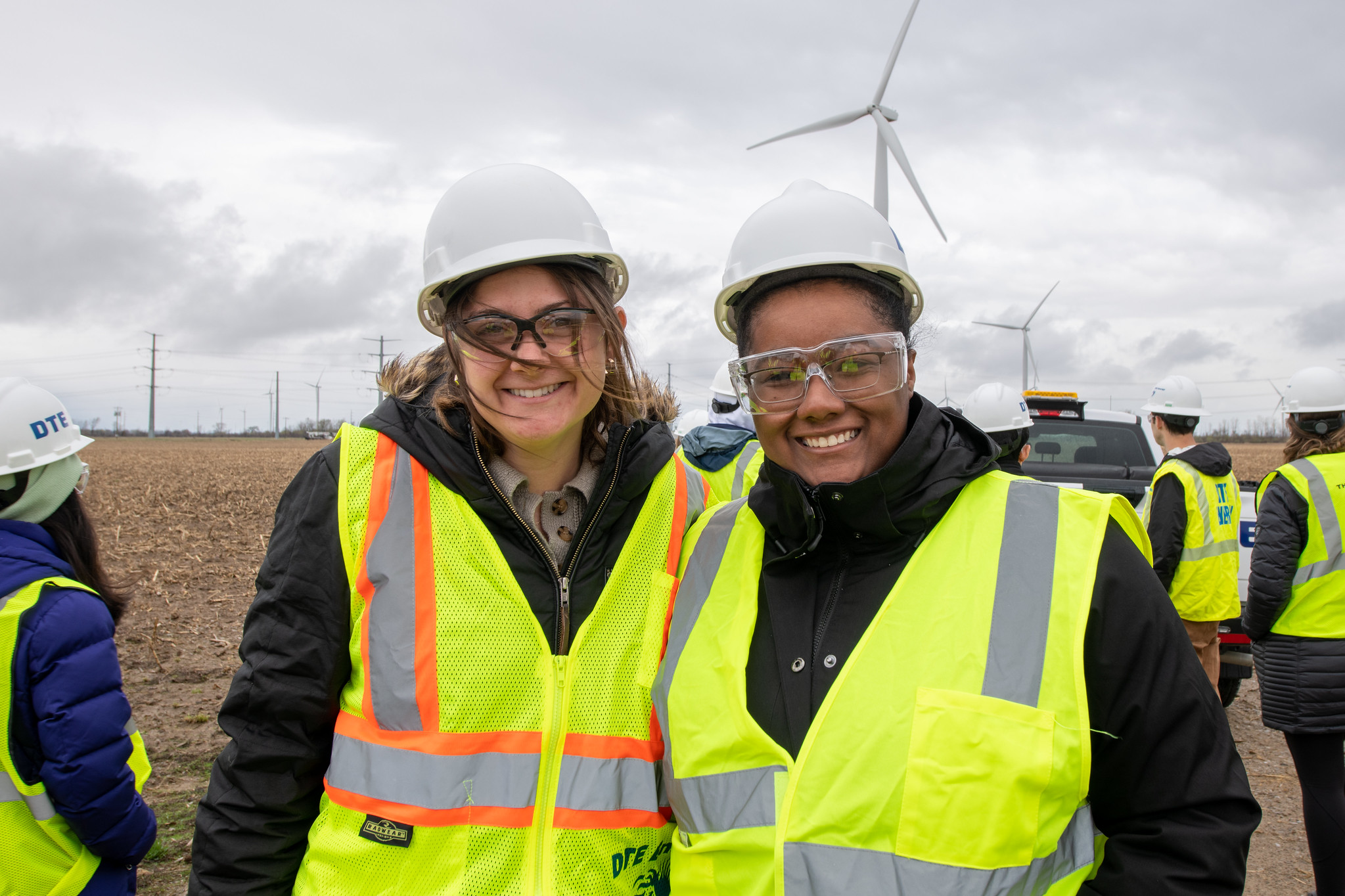 Two female student interns